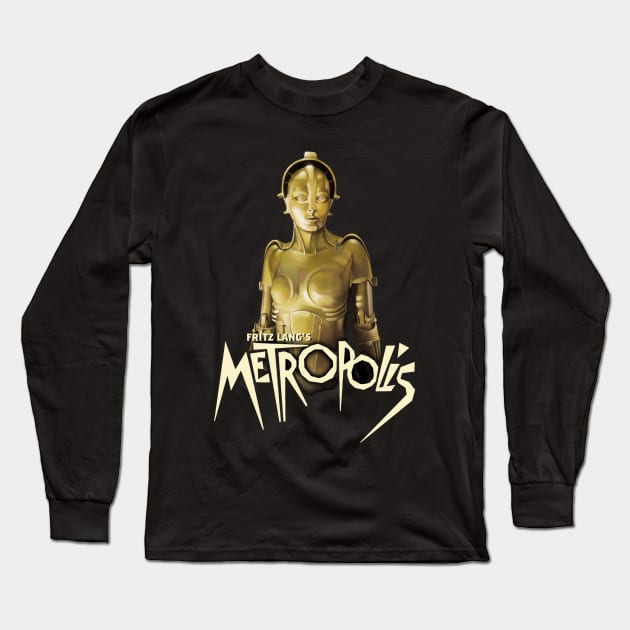 Metropolis Long Sleeve T-Shirt by MindsparkCreative